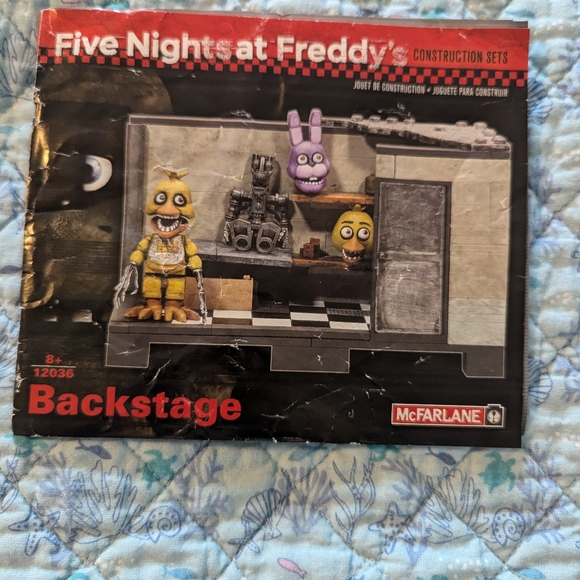 McFarlane Five Nights At Freddy’s Backstage Building Booklet Only 12036 FNAF 6" - Picture 1 of 8